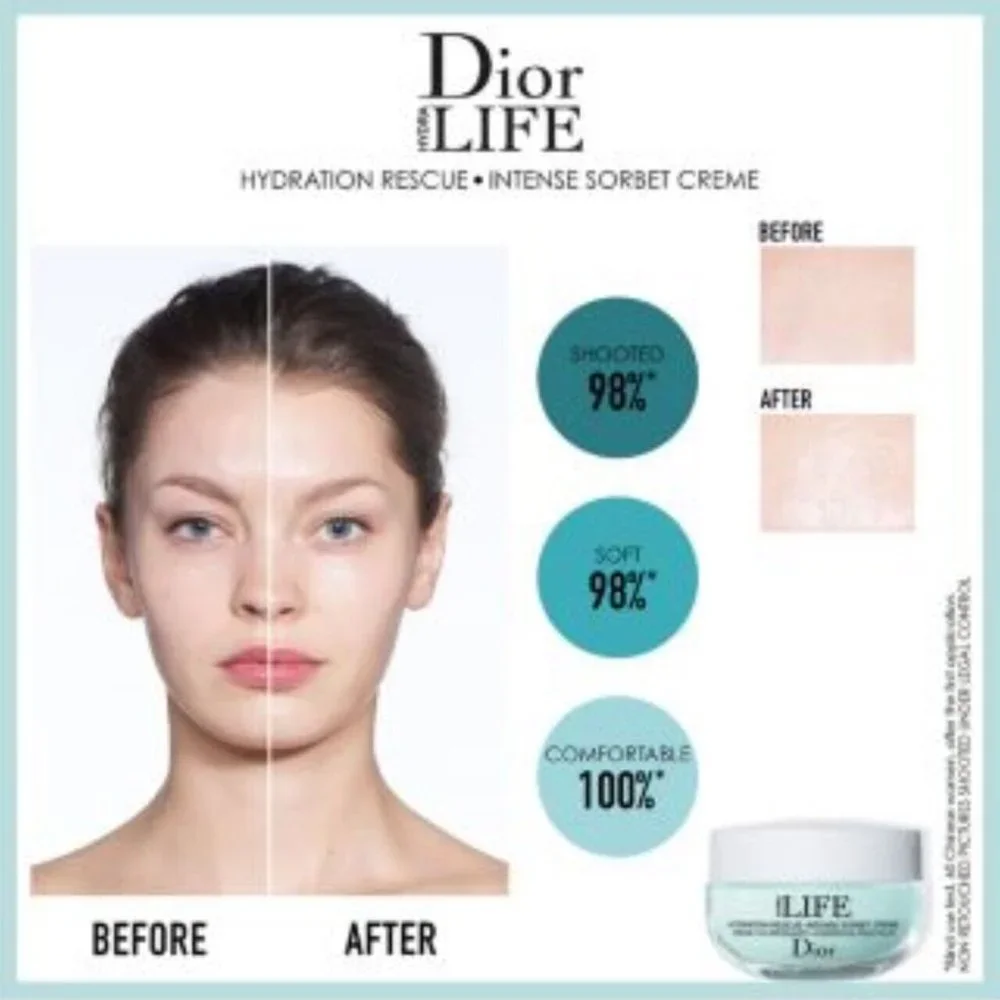 DIOR HYDRA LIFE HYDRATION RESCUE INTENSE SORBET CRÈME. BNIB. 50ml. RRP$ - Picture 8 of 8